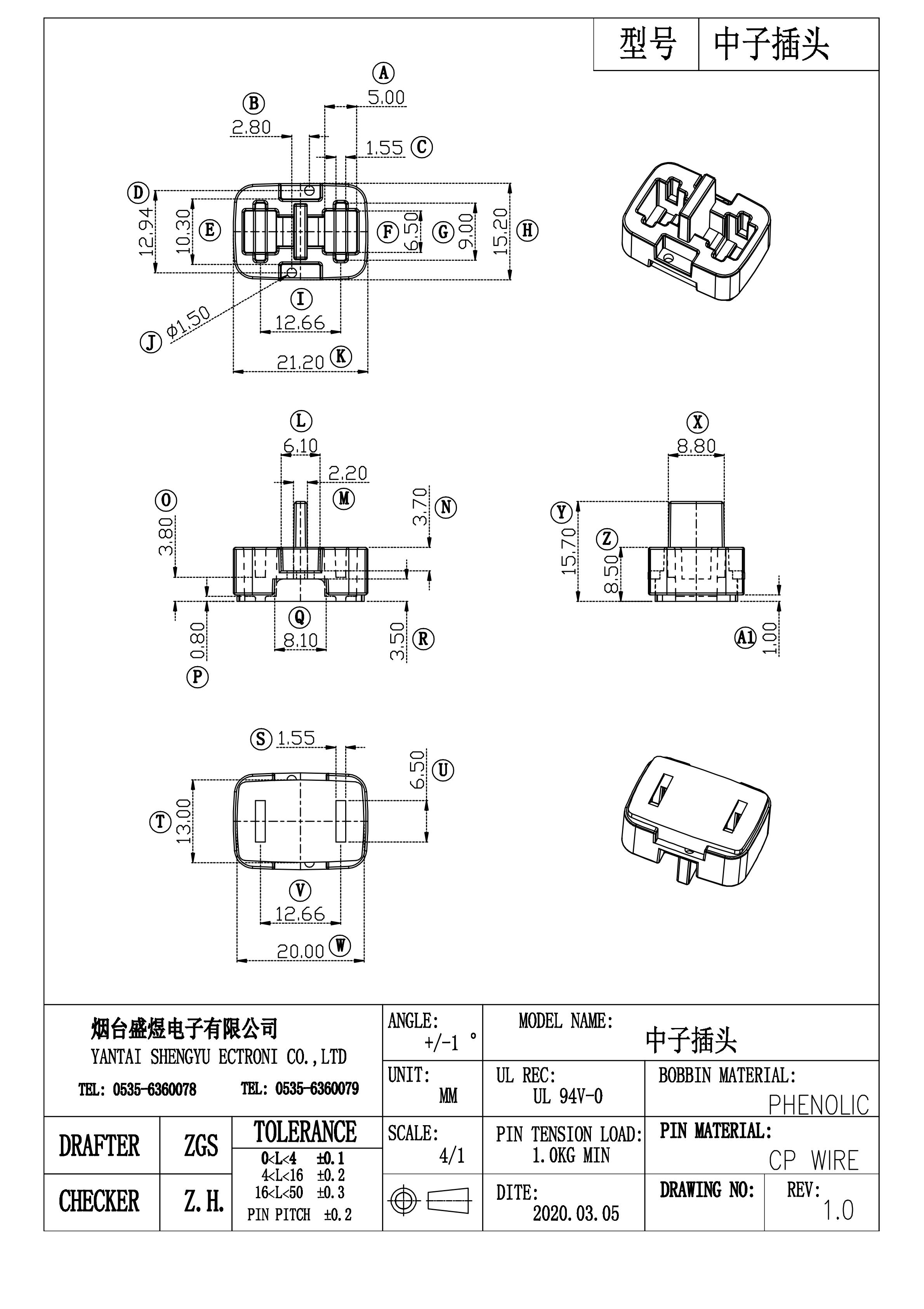 2020款中子插頭